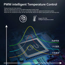 1 to 9 Hub Remote Control 5V 3Pin ARGB Cooling Fan 4Pin PWM Splitter for PC