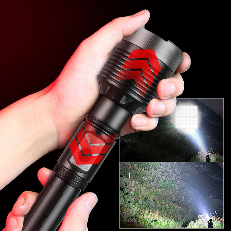 #A Portable XHP360 LED Flash Camping Lights Waterproof 4000lm 3 Modes Flashlight