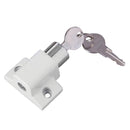 Zinc Alloy Child Safety Sliding Window Restrictor Press Lock with 2 Keys