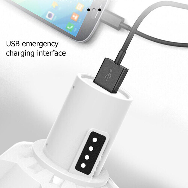 USB Solar Remote Control Bulb Lamp Outdoor Waterproof Garden Hanging Nightlight