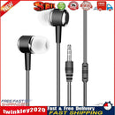 Universal In-Ear Earbuds Headsets Music Earphones 3.5mm Headphone (Black) Newly