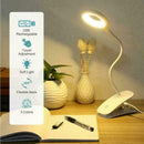 1pcs LED USB Clip On Desk Lamp Dimmable Bed Read Table Study E8LCS Light T8X4