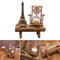 Wooden Desktop Eiffel Tower Sand Timer Brush Teeth Clock Hourglass Timer