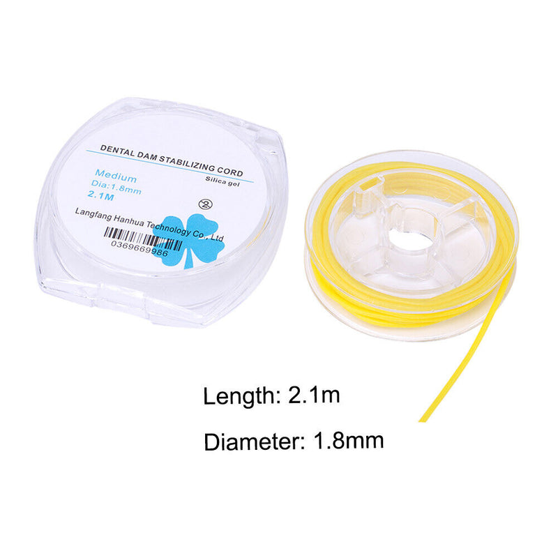 1 Roll 2.1m 1.8mm Dam Stabilizing Cord Dentistry Instrument Dental Line Ela