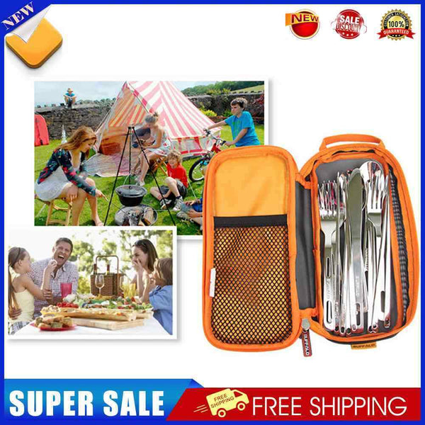 Picnic Cutlery Tote Case Tableware BBQ Storage Carrying Bags Portable Holder