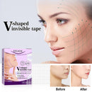 60pcs V-Shaped Tighten Chin Lifting Adhesive Tape Invisible Facial Line Stickers
