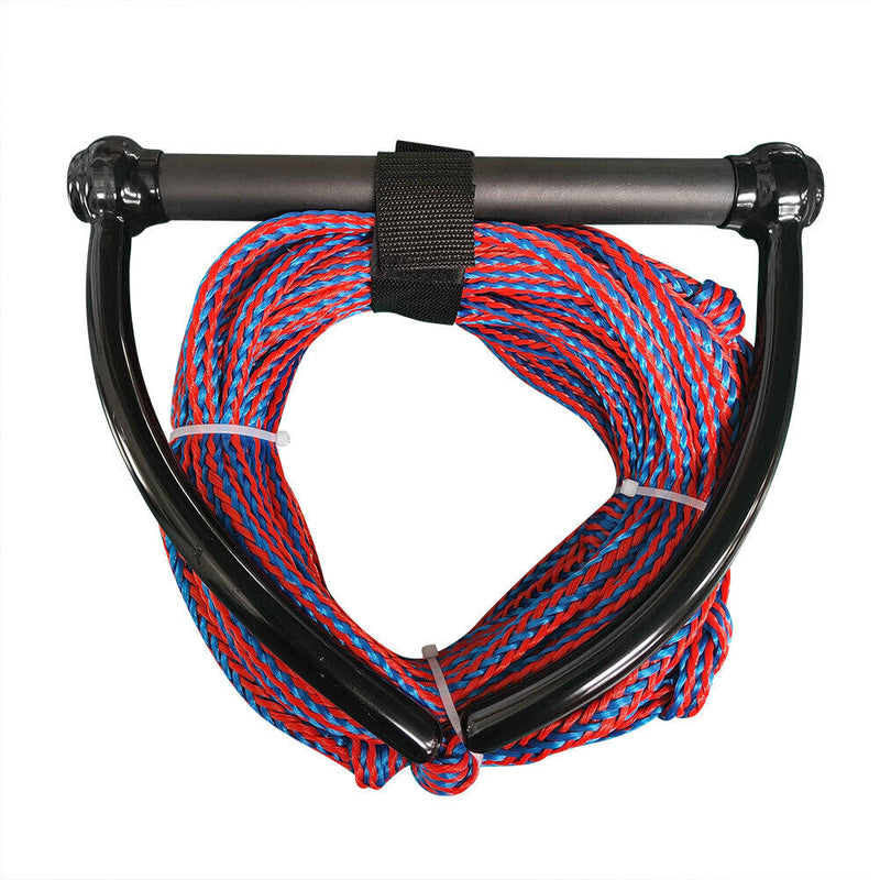 Water Ski Rope for Wakeboard Kneeboard Boating 4-Section Watersports Safe Leash