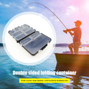 Double Sided Folding Fishing Tackle Box Compartment Bait Hook Storage Case