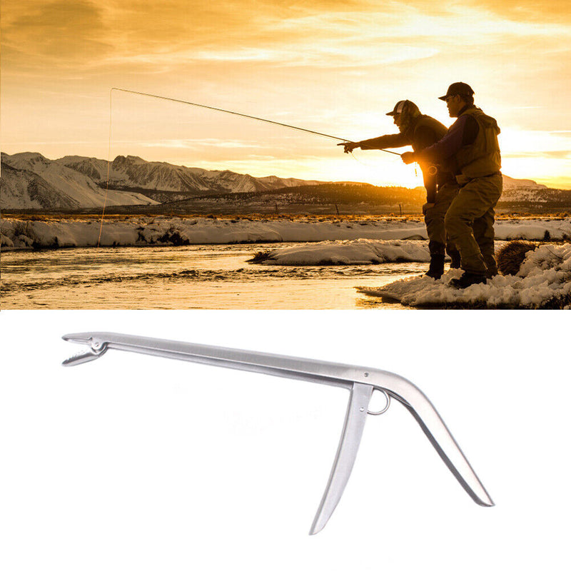 Stainless Steel Fishing Hook Remover Extractor Unhooking Device Clamp Clip Newly