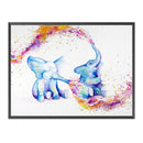 Full Cross Stitch 11CT Two Small Elephants Counted Embroidery DIY Needlewor