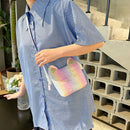 Cute Sequins Cat Crossbody Bag Leather Women Kids Small Purse Messenger Handbags