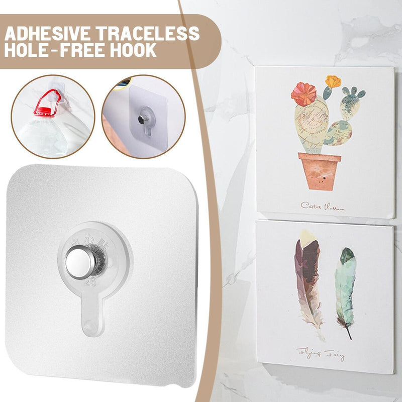 Adhesive Wall Hooks Damage-Free Self Adhesive Hooks for Bathroom Kitchen Wall_