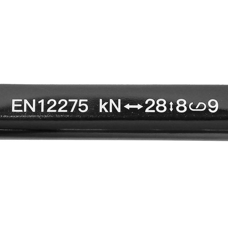 28KN D Shape Safety Master Lock Carabiner Rock Climbing Buckle (Black)