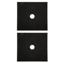 6pcs Stove Protector Covers Heat Resistant Oil-Proof Stovetop Pad (Black)