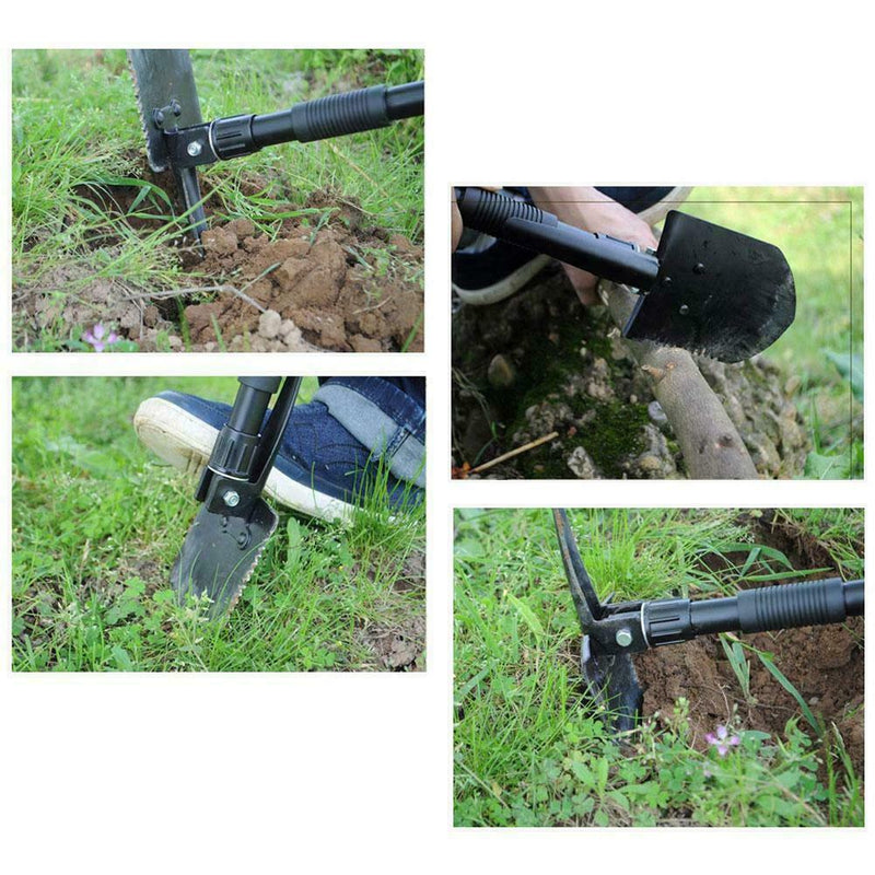 Military Portable Folding Shovel Survival Spade Outdoor Tools For Camping Y6V4