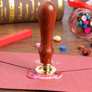 Retro Wax Seal Envelope Stamps DIY Plant Pattern Wedding Invitations Sealing