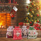 Christmas Burlap Bags with Drawstring Packaging Burlap Pouches Xmas Gift Bags