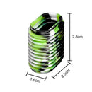 2x Rubber Fishing Reel Grip Non-Slip Protective Wheel Handle Cover (Green)