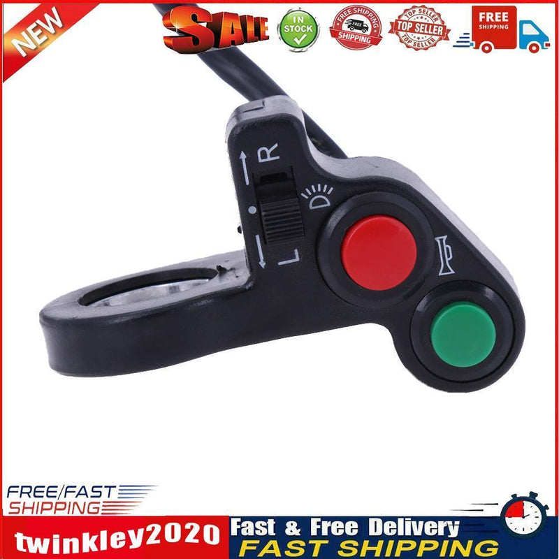 7/8inch Motorcycle ATV Bike Handlebar Horn Turn Signal On/Off Light Switch Newly