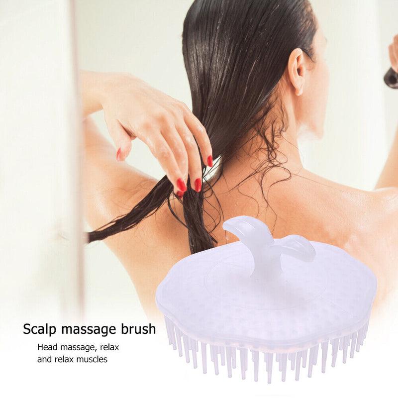 2pcs Shampoo Hair Washing Comb Bath  Hair Clean Brush Silicone Bath Combs
