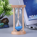 Wooden Sand Clock 3 Minutes Hourglass Sandglass Kids Toothbrush Timer(Blue)