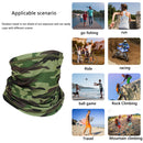 Cycling Neck Tube Scarf Ice Silk Running Bandana (Army Green Camouflage) Newly