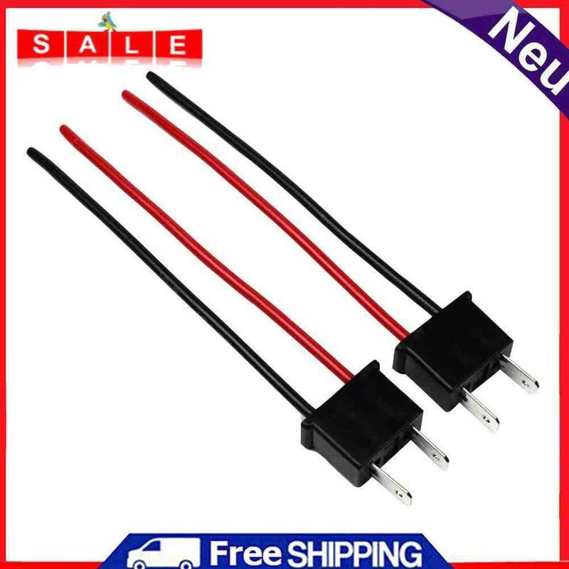 1 Pair H7 Bulb Socket Male Connector Adapter Pigtail for Headlight Fog Lamp
