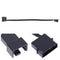 4pin IDE Molex to 1-Port 3Pin/4Pin Cooler Cooling Fan Splitter Power Cable
