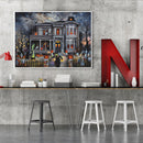 Frameless Painting By Numbers Kit DIY Halloween Drawing On Canvas Art Craft