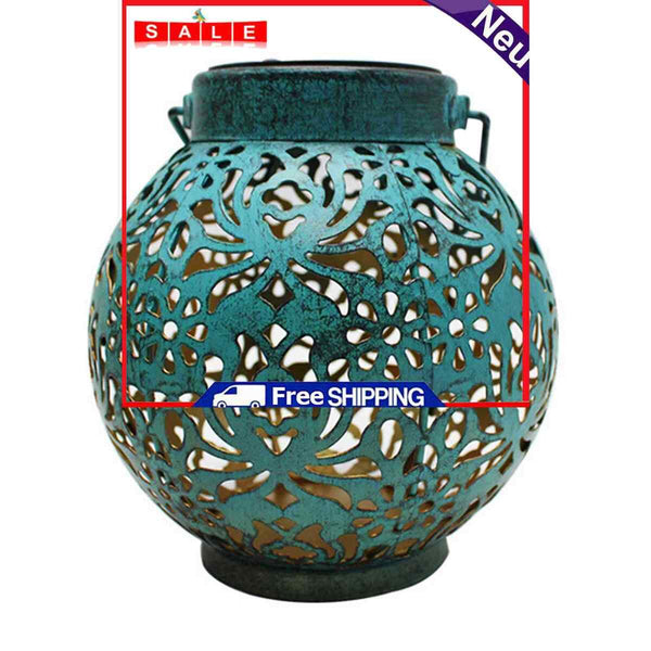 Solar Hanging Lantern for Outside, Waterproof, LED Light Lamp, Retro Decorative
