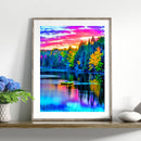 5D Diamond Painting Kit Landscape Landscape Full Round Diamond Mosaic