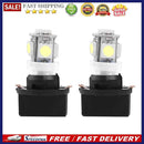 2pcs T10 SMD5050 5 LED Bulbs with Socket Holder for Car Instrument Panel Light