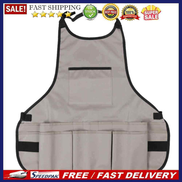 14 Pockets Technician Carpenter Car Repair Garden Tool Apron Work Clothes