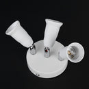 Adjustable E27 Splitter 3 Head Lamp Base LED Bulb Holder Adapter Socket Newly