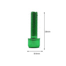 6pcs Bike Stem Bolts M5x18mm Allen Head MTB Stem Screws w/ Washer (Green) Newly