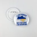 Ukraine Ukrainian Map Flag Symbol Round 13 Styles Clothes Pins(D)