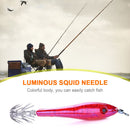 5pcs 9.5cm 6g Luminous Squid Jigs Wobblers Fishing Lures Artificial Swimbait