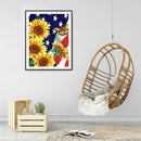 5D Diamond Painting Kit Colorful Flowers Full Round Drill DIY Art Crafts Mosa