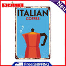 Tin Plates Wall Signs Retro Painting Italian Coffee Metal Plate Poster for Bar