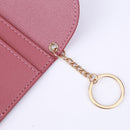 Fashion Women Wallets Multi-slots Keychain Card Holder Leather Small Coin Purse