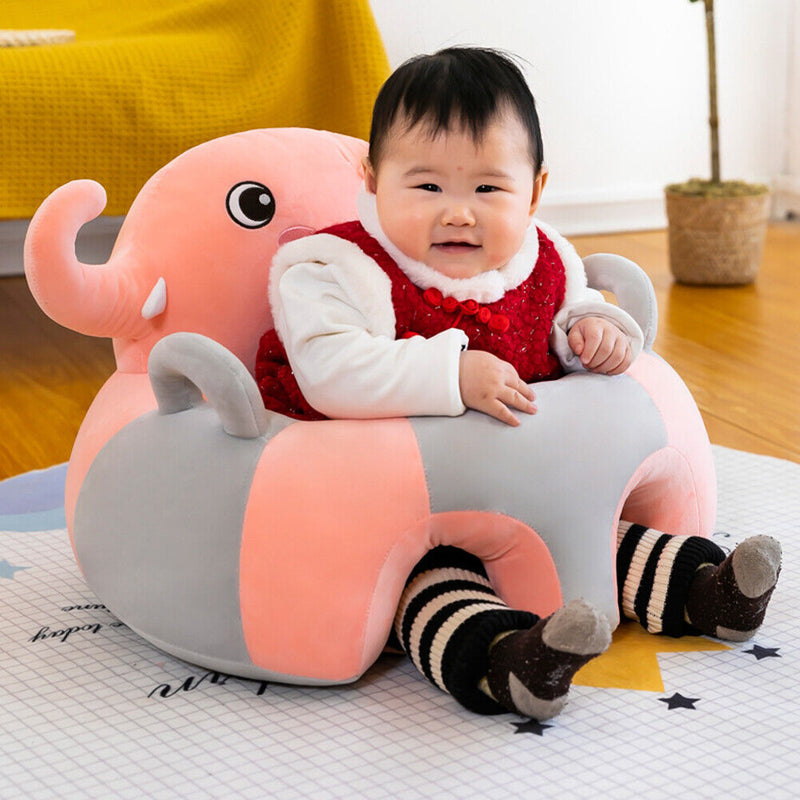 Cute Cartoon Baby Sofa Stand Seat Cover Infant Toddler Nest Washable Cradle