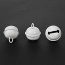 20pcs 25mm Metal Jingle Bells Christmas Hanging Decor Pet Pendant (White) Newly