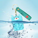 Push Bubbles Pen Shape Wallet Keychain Silicone Stationery Storage Bags for Kids