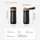 with Filter Self-Lock Espresso Coffee Tea Maker 320ML French Press Coffee Maker