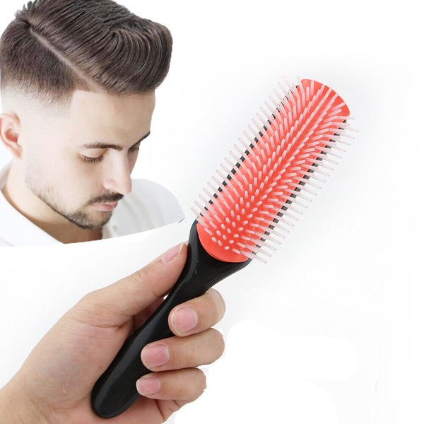 Salon Professional Massage tool Hairbrush 9 Row Hair Brush Styling Comb Classic
