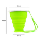 5pcs/set Silicone Outdoor Travel Cycling Foldable Water Bottle Portable Tea Cups
