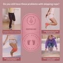 Jump Rope Mat Knees Protection Exercise Pad Mute (Pink 126x59x8cm) Newly