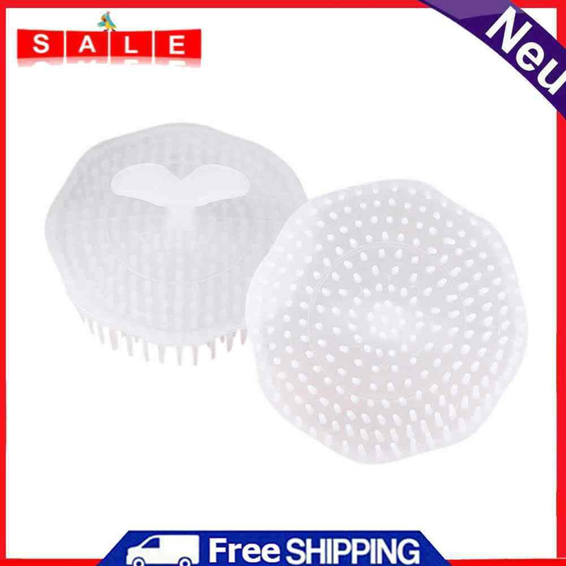 2pcs White Washing Hair Cleaner Brushes Shampoo Scalp Massage Comb