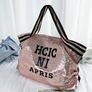 Letters Glitter Crossbody Shopping Bags Women Girl Large Shoulder Travel Handbag