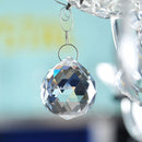 One Hanging 90g 40mm CRYSTAL BALL Sphere Prism Faceted Catcher o Clear V2I4 I5S6